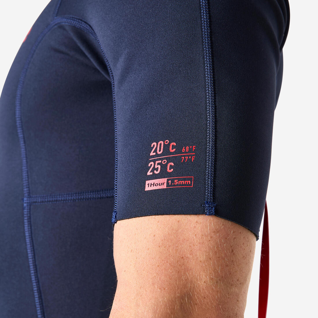 Traje de surf corto hombre 1,5mm azul marino - Image 8