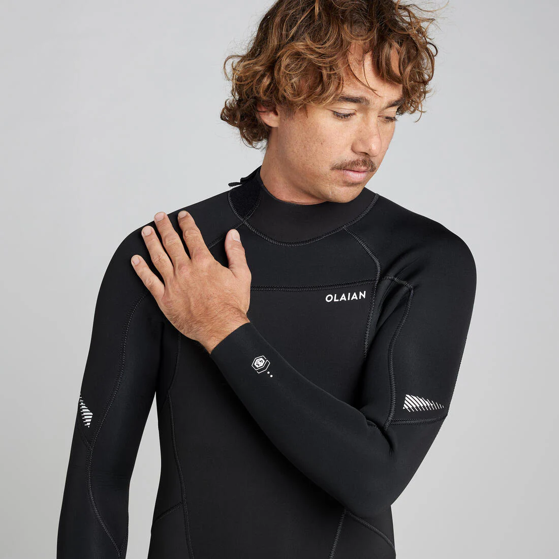 Traje de surf hombre 4/3mm negro - 500 - Image 3