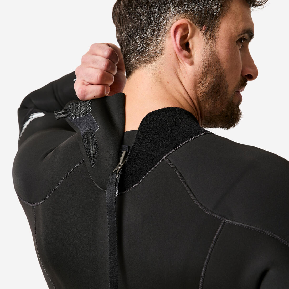 Traje de surf hombre 4/3mm negro - 500 - Image 6