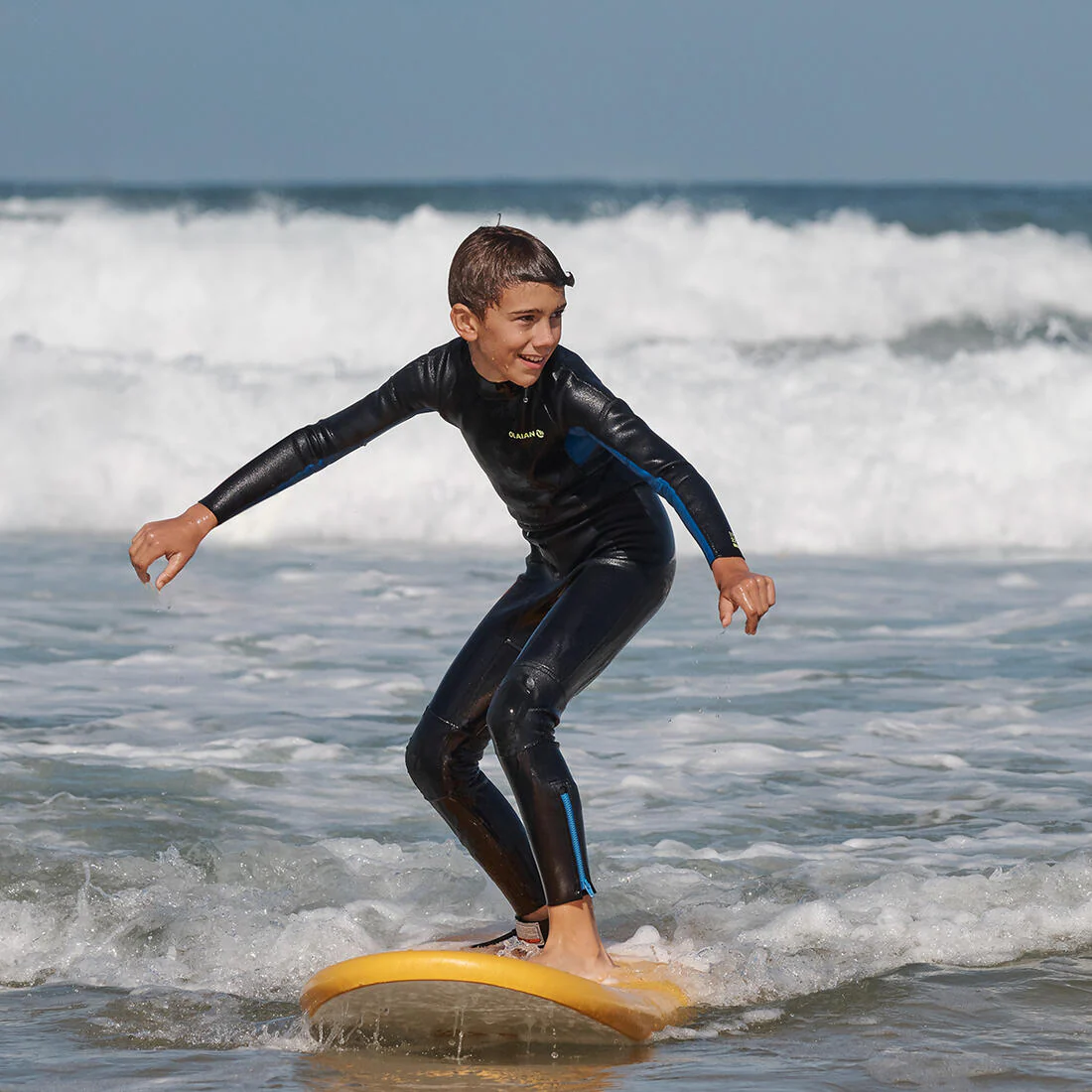 Traje de surf niños 2/2mm azul marino - Image 7