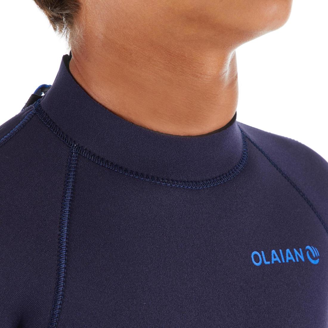 Traje de surf niños 4/3mm azul - 100 - Image 5
