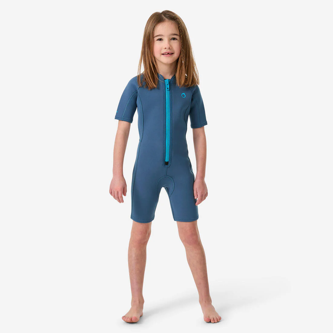 TRAJE NEOPRENO CORTO NIÑOS SNK100 2 MM AZUL - Image 7