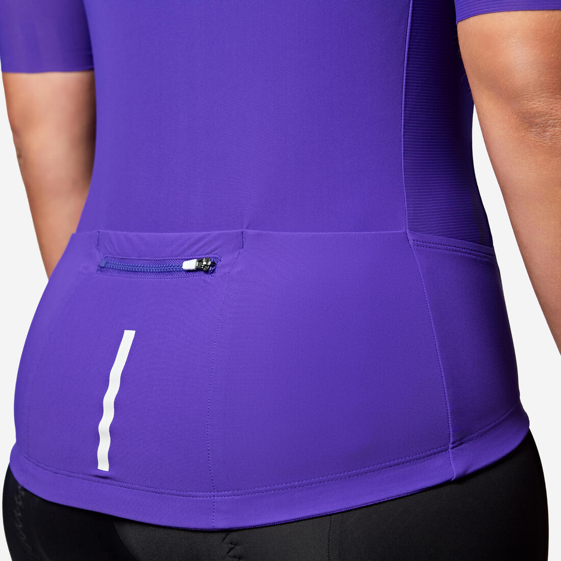 TRICOTA CICLISMO RUTA UNISEX RCR-R 2 - MANGA CORTA VERANO MORADA - Image 13