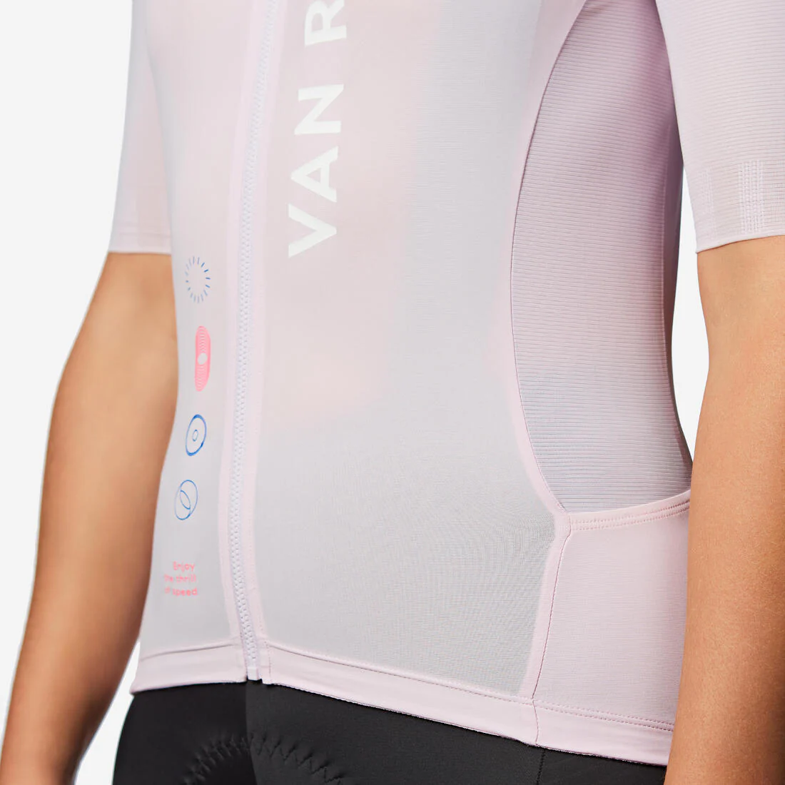 TRICOTA CICLISMO RUTA UNISEX RCR-R 2 - MANGA CORTA VERANO MORADA - Image 14