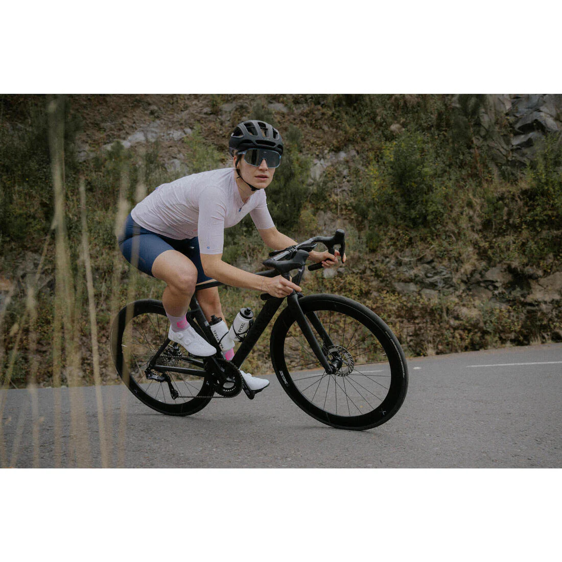 TRICOTA CICLISMO RUTA UNISEX RCR-R 2 - MANGA CORTA VERANO MORADA - Image 41