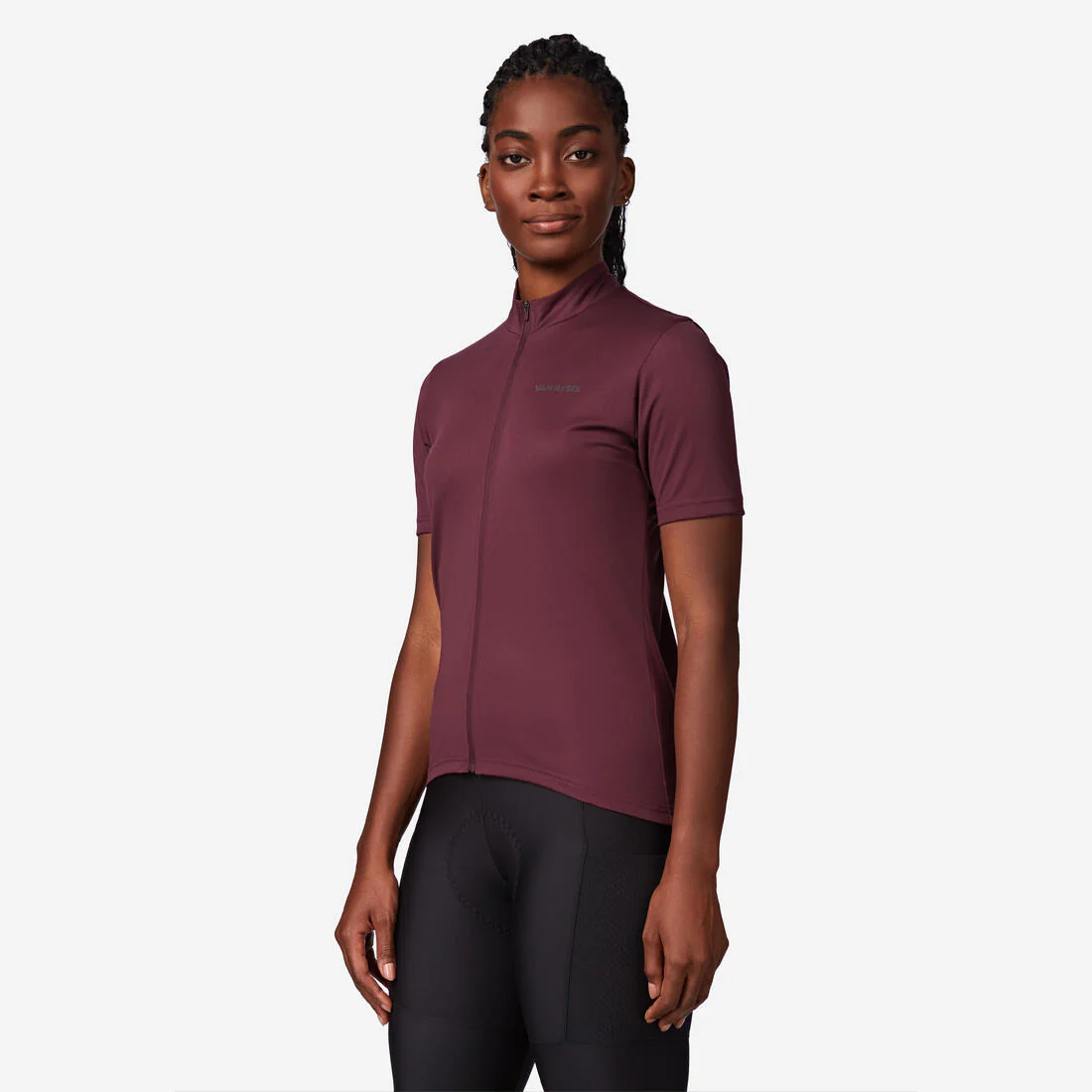 TRICOTA CICLISMO RUTA MUJER ESSENTIAL RC100 NEGRA - Image 6
