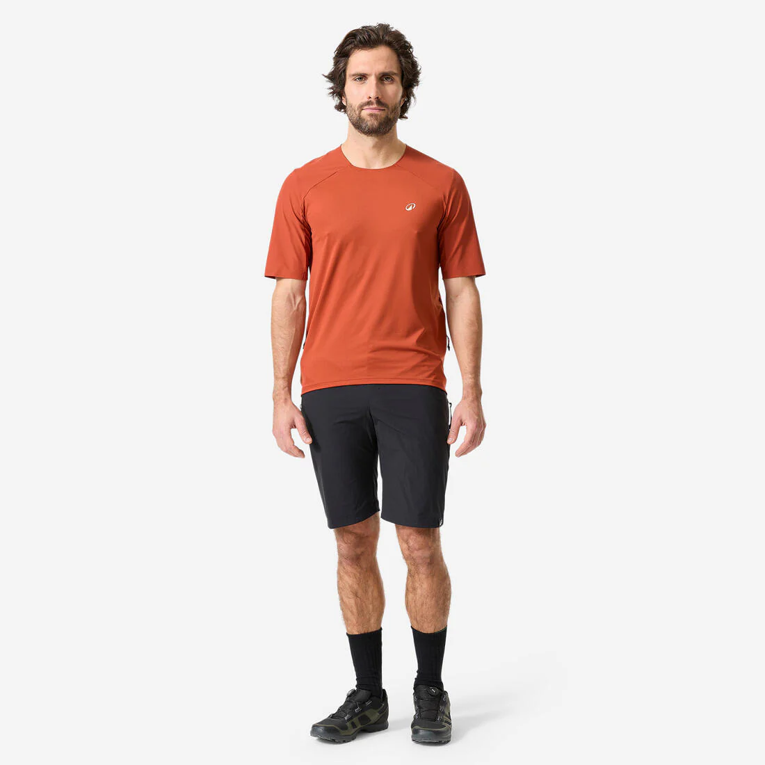 TRICOTA CICLISMO MTB HOMBRE CARGO MANGA CORTA CAFÉ - Image 7