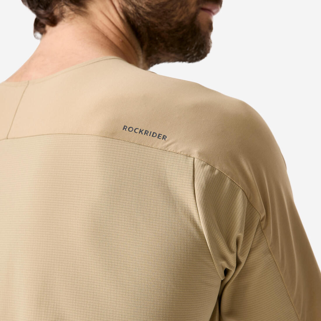 TRICOTA CICLISMO MTB UNISEX 500 MANGA CORTA BEIGE - Image 5