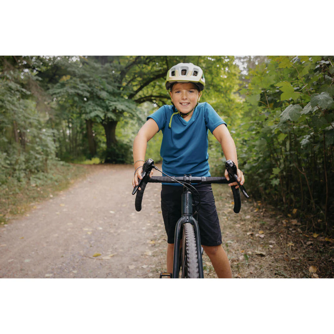 TRICOTA CICLISMO NIÑOS 100 AZUL MANGA CORTA - Image 13