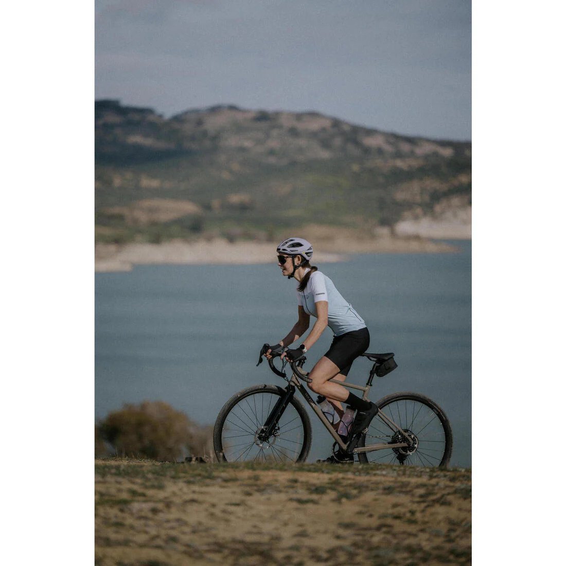 TRICOTA CICLISMO RUTA MUJER EDR 2 - CORTE AJUSTADO CELESTE - Image 29