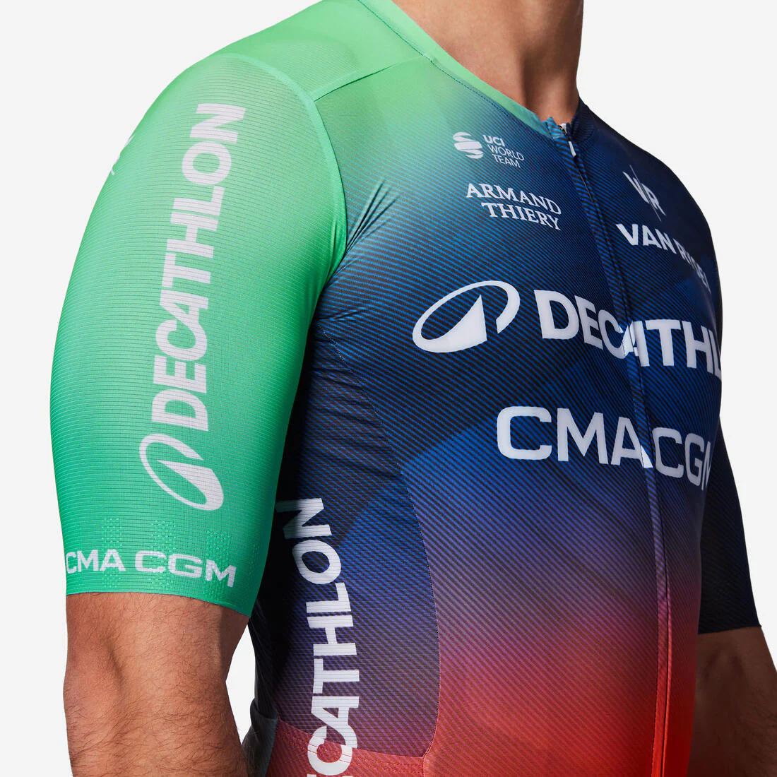 TRICOTA CICLISMO RUTA RCR-R DECATHLON CMA CGM RÉPLICA - Image 8