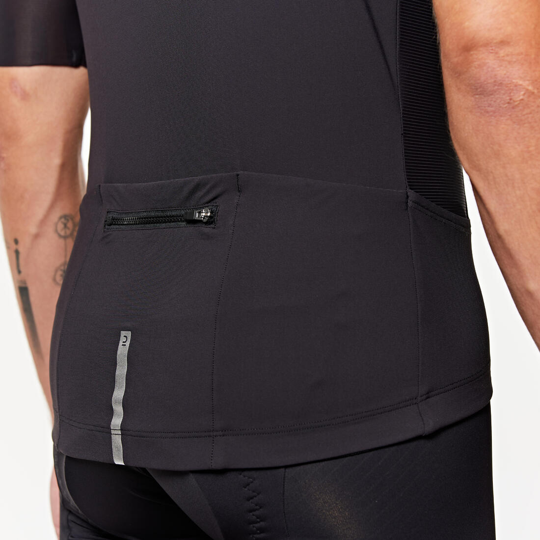 TRICOTA CICLISMO RUTA UNISEX RACER 2 ADULTO MANGA CORTA VERANO NEGRA - Image 12
