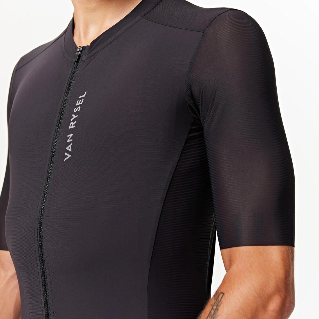 TRICOTA CICLISMO RUTA UNISEX RACER 2 ADULTO MANGA CORTA VERANO NEGRA - Image 16