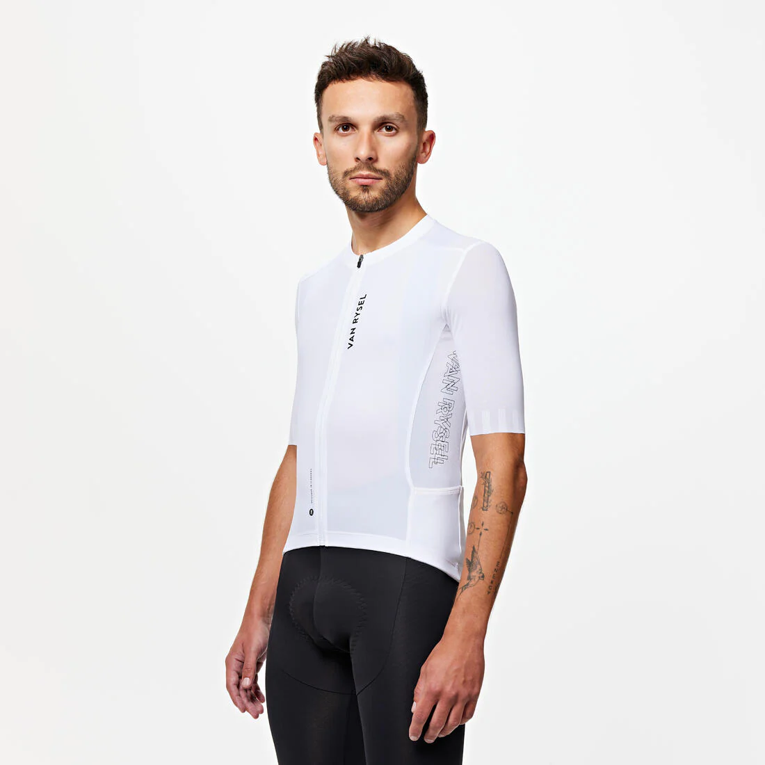 TRICOTA CICLISMO RUTA UNISEX RACER 2 ADULTO MANGA CORTA VERANO NEGRA - Image 26