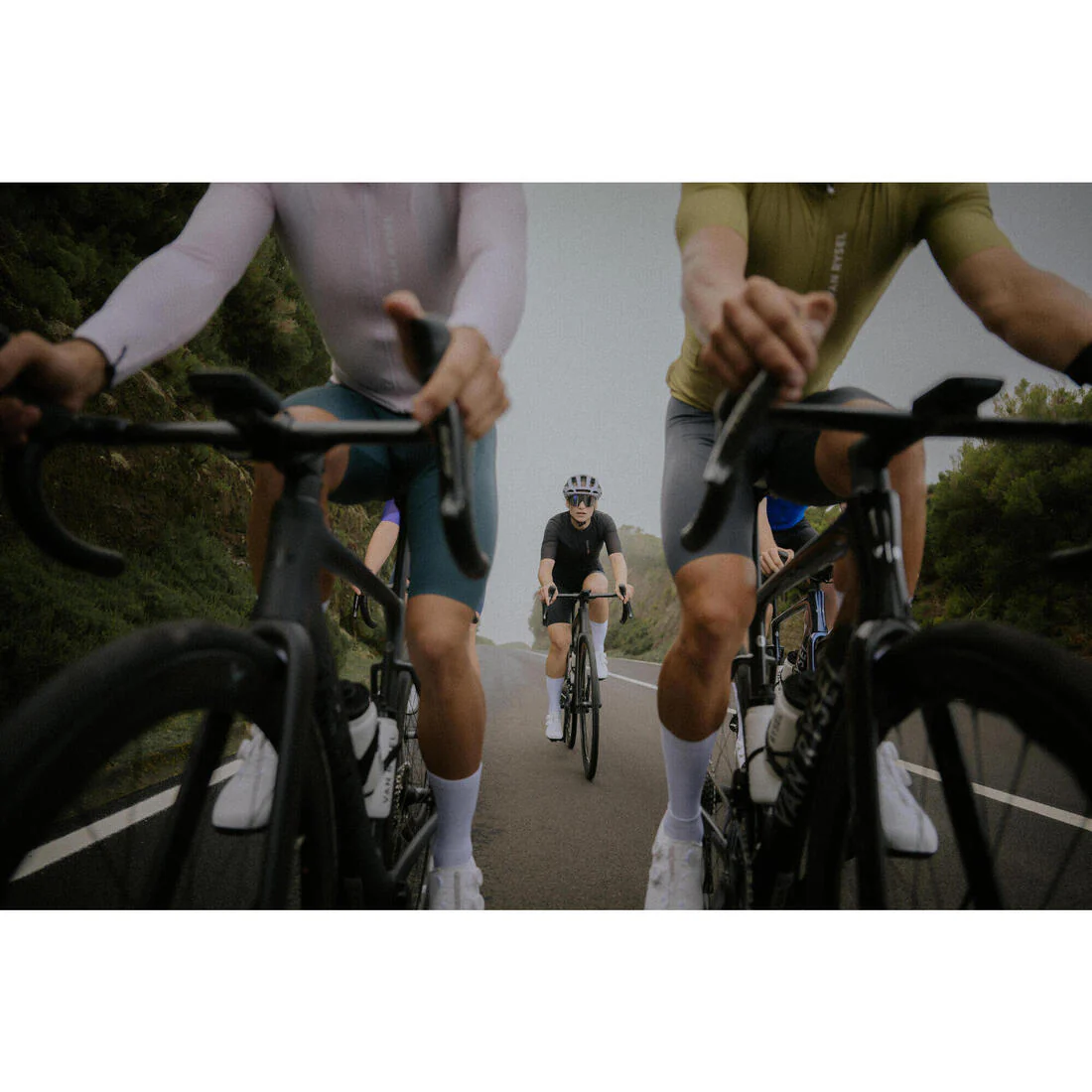 TRICOTA CICLISMO RUTA UNISEX RACER 2 ADULTO MANGA CORTA VERANO NEGRA - Image 28