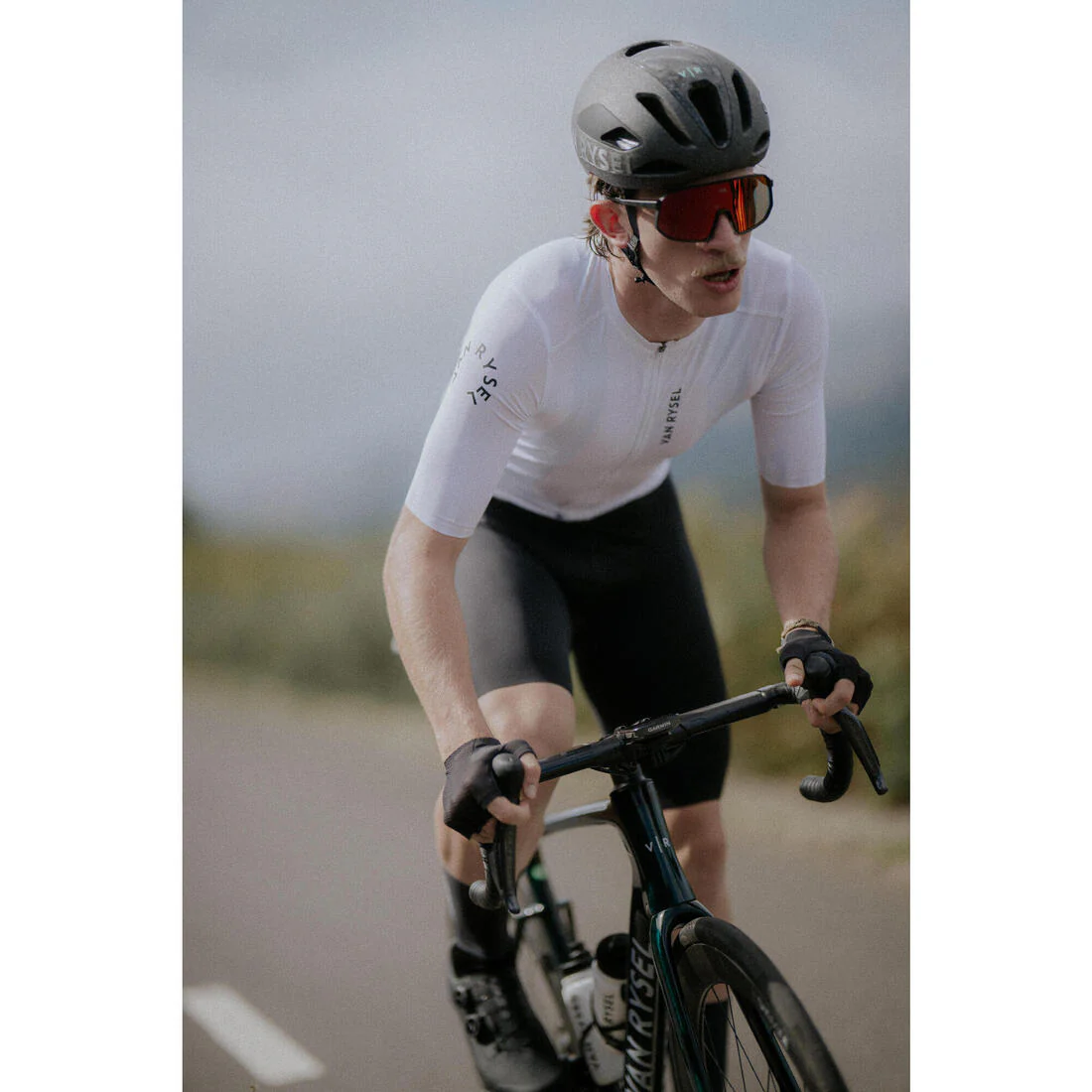 TRICOTA CICLISMO RUTA UNISEX RACER 2 ADULTO MANGA CORTA VERANO NEGRA - Image 29
