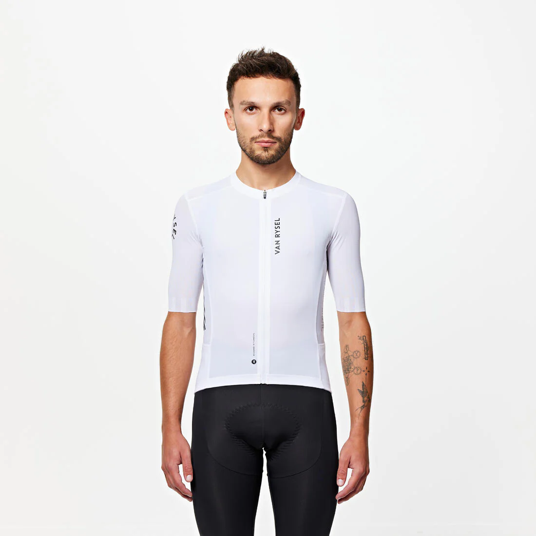 TRICOTA CICLISMO RUTA UNISEX RACER 2 ADULTO MANGA CORTA VERANO NEGRA - Image 5