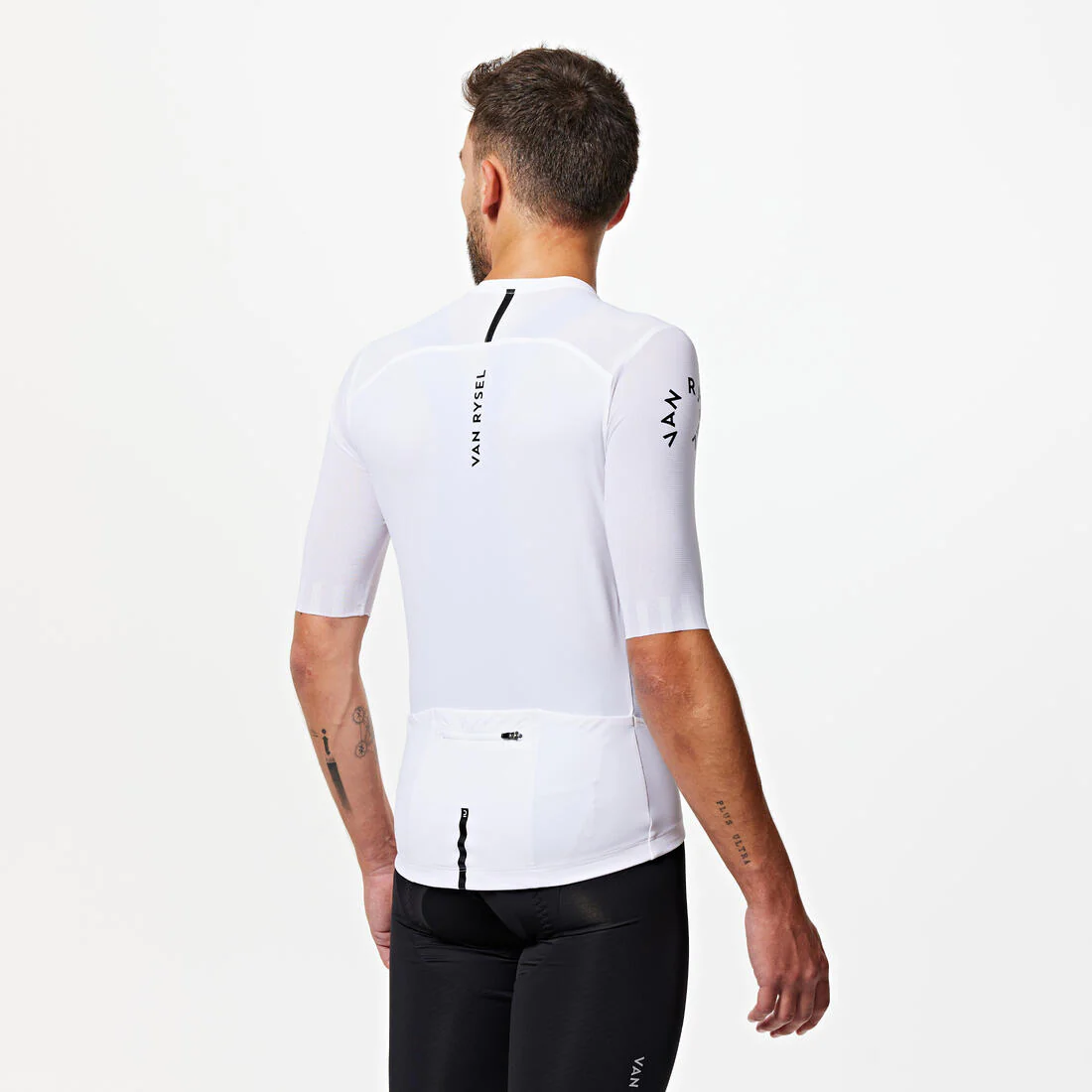 TRICOTA CICLISMO RUTA UNISEX RACER 2 ADULTO MANGA CORTA VERANO NEGRA - Image 8
