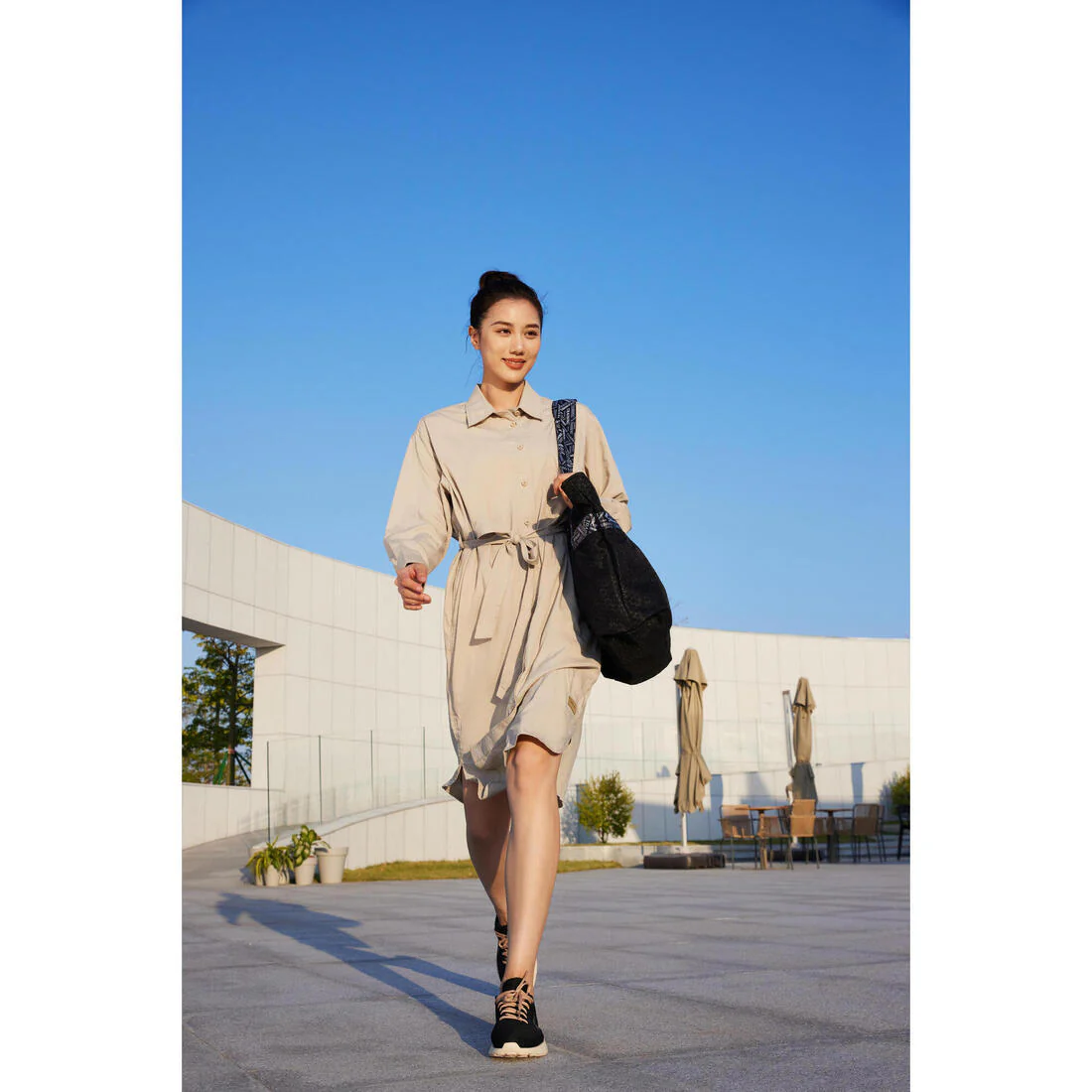 Zapatillas Caminar KLNJ Be Essential Mujer Negro - Image 11