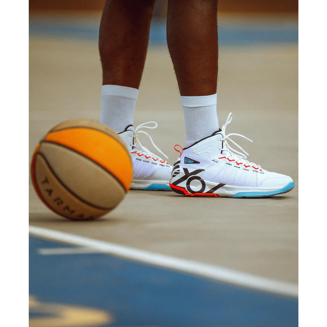 ZAPATILLAS DE BÁSQUETBOL ADULTO SS500 BLANCO - Image 8