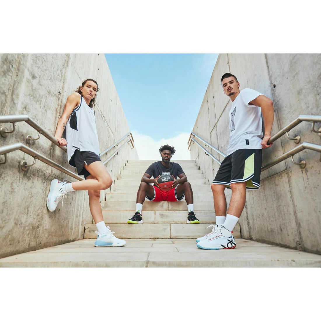 ZAPATILLAS DE BÁSQUETBOL ADULTO SS500 BLANCO - Image 9