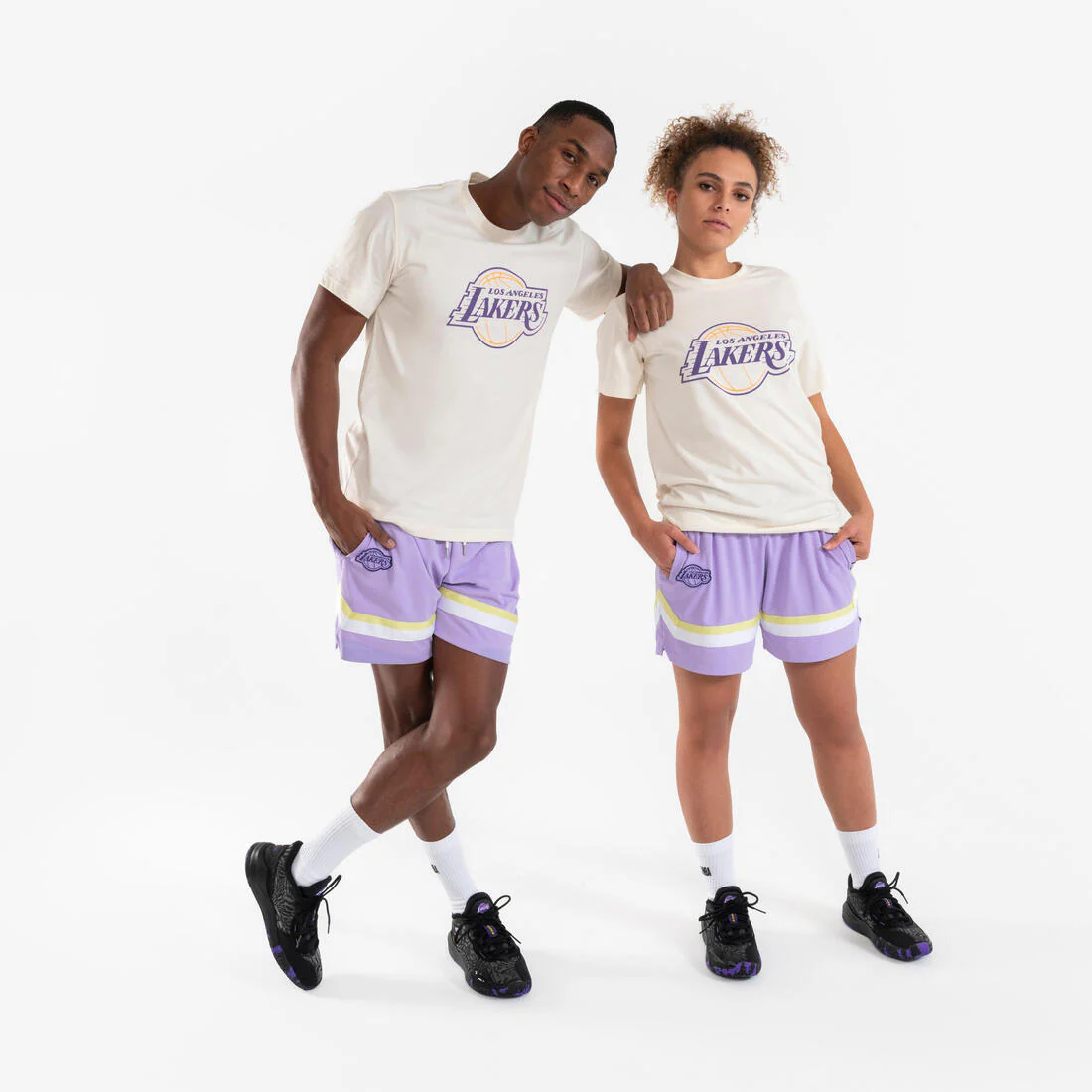 ZAPATILLAS DE BÁSQUETBOL NBA LAKERS ADULTO FAST 900 LOW-1 NEGRO - Image 2