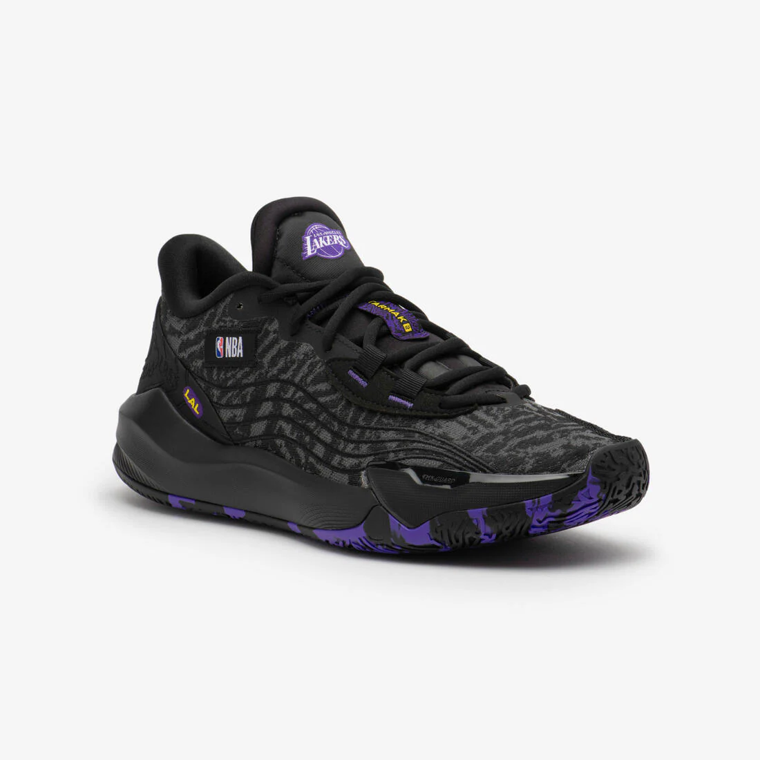 ZAPATILLAS DE BÁSQUETBOL NBA LAKERS ADULTO FAST 900 LOW-1 NEGRO - Image 4