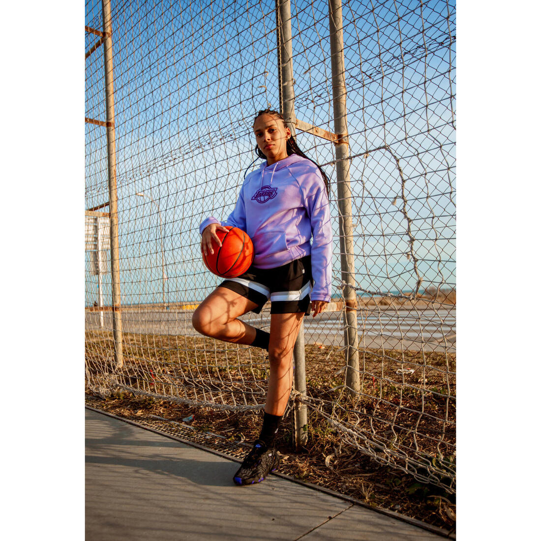 ZAPATILLAS DE BÁSQUETBOL NBA LAKERS ADULTO FAST 900 LOW-1 NEGRO - Image 8
