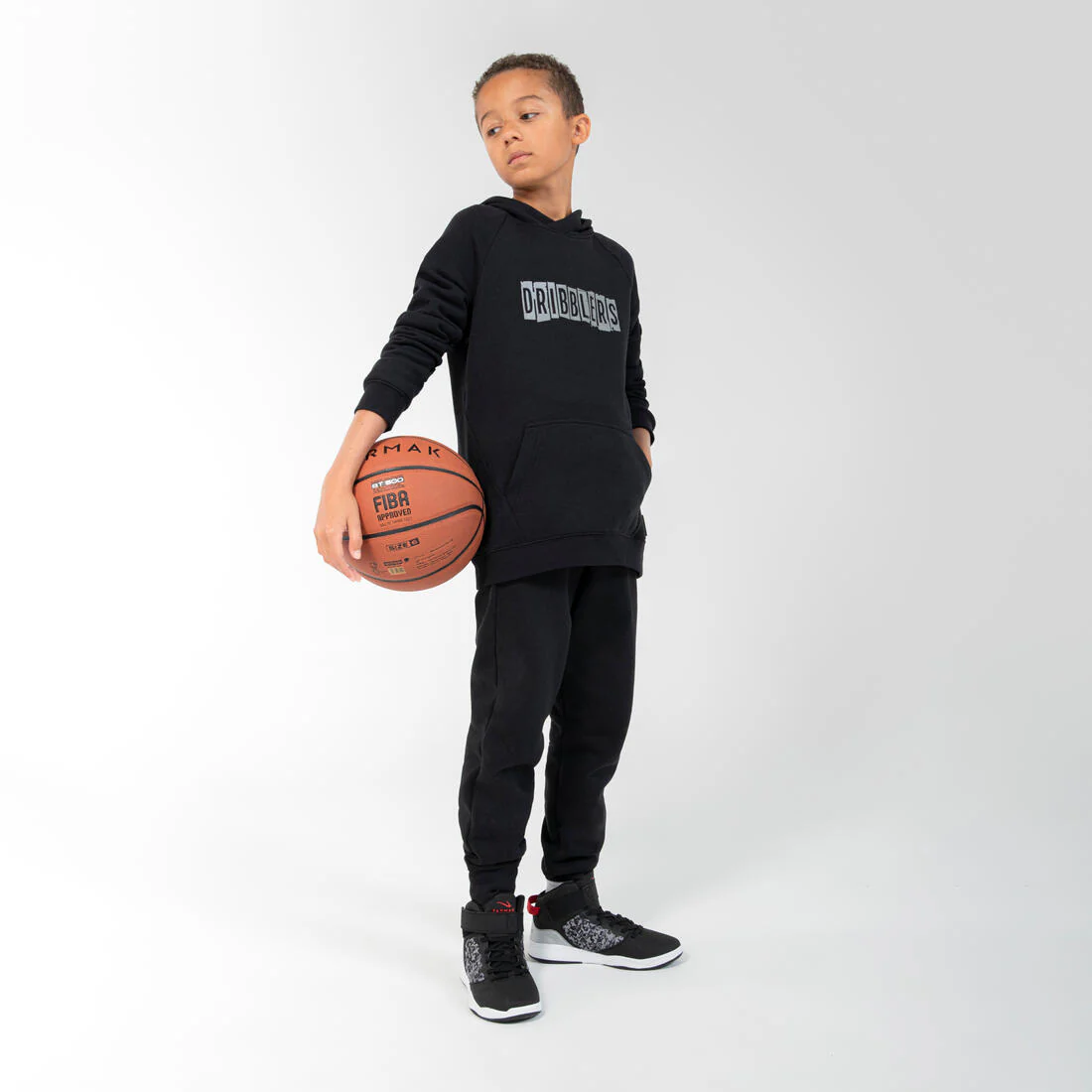 ZAPATILLAS DE BÁSQUETBOL NIÑO PRINCIPIANTE SE100 NEGRO - Image 9