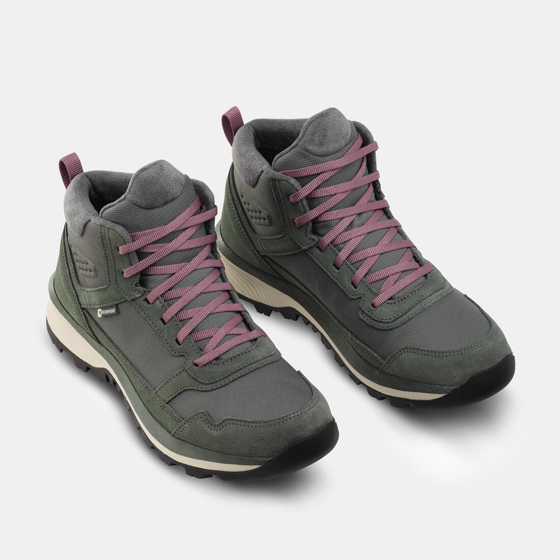 ZAPATILLAS IMPERMEABLES DE SENDERISMO MUJER NH500 MID CUERO - Image 8