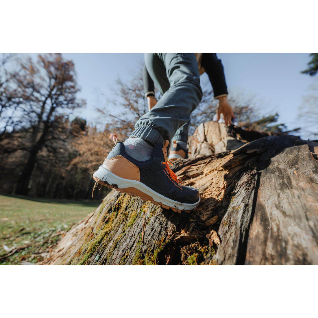 ZAPATILLAS DE SENDERISMO NIÑOS CAÑA BAJA CON CORDONES NH500 LOW AZUL - Image 16