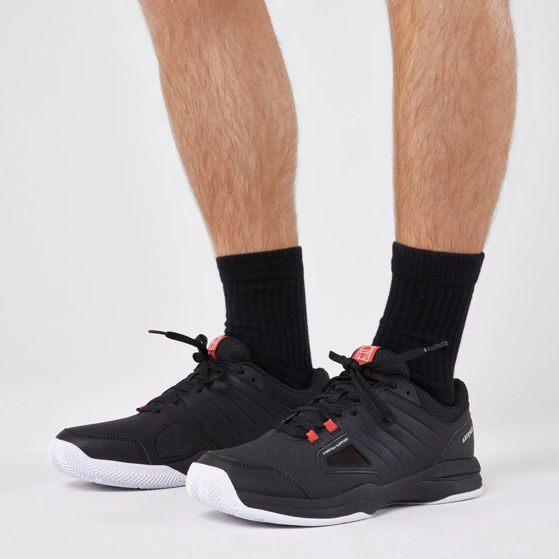 ZAPATILLAS DE TENIS HOMBRE ARCILLA TS 500 NEGRO ROJO LADRILLO - Image 4