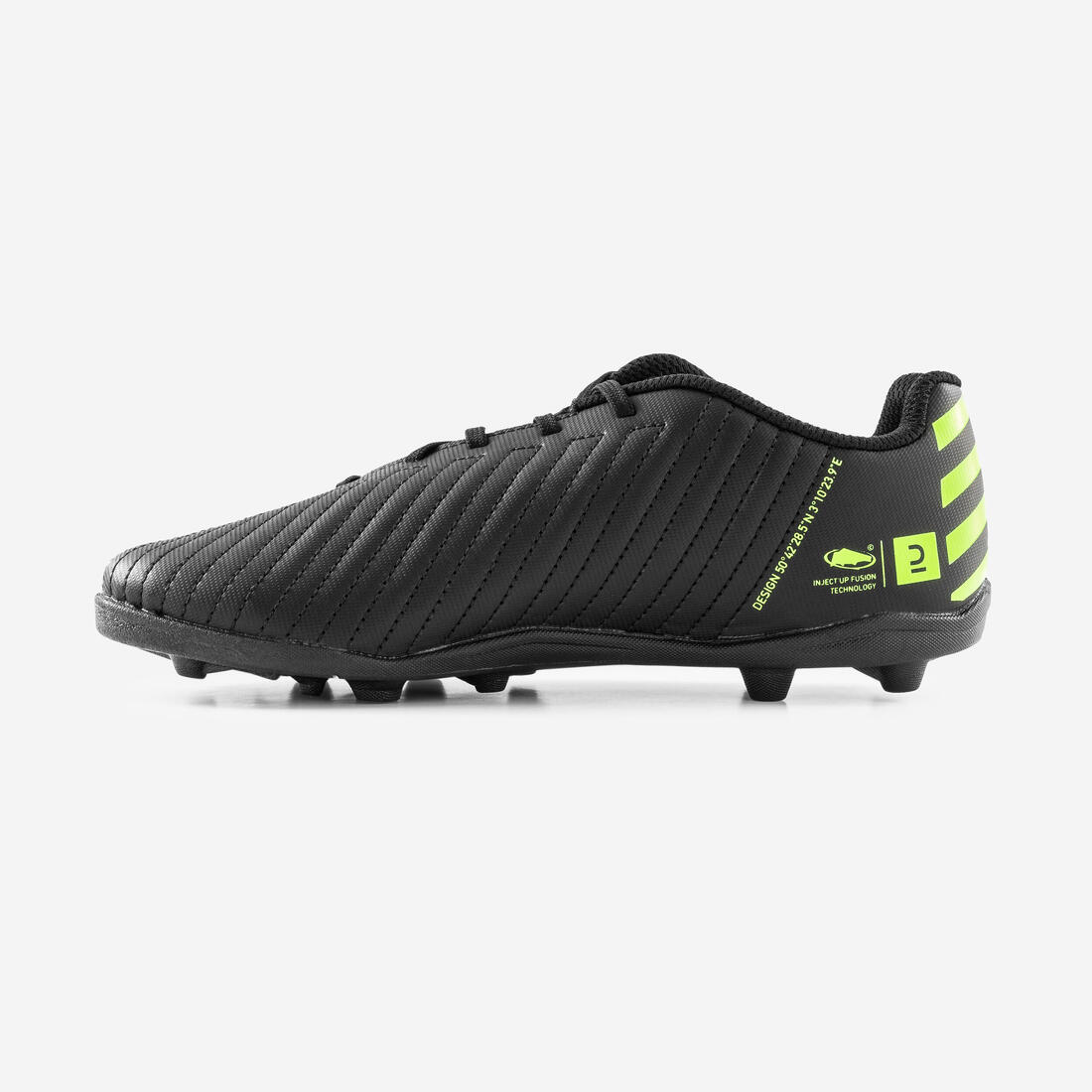 ZAPATILLAS FÚTBOL NIÑOS 100 FG NEGRO AMARILLO - Image 3