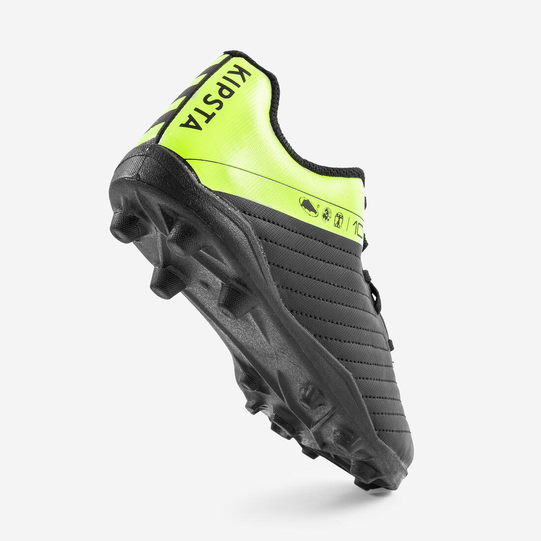 ZAPATILLAS FÚTBOL NIÑOS 100 FG NEGRO AMARILLO - Image 5