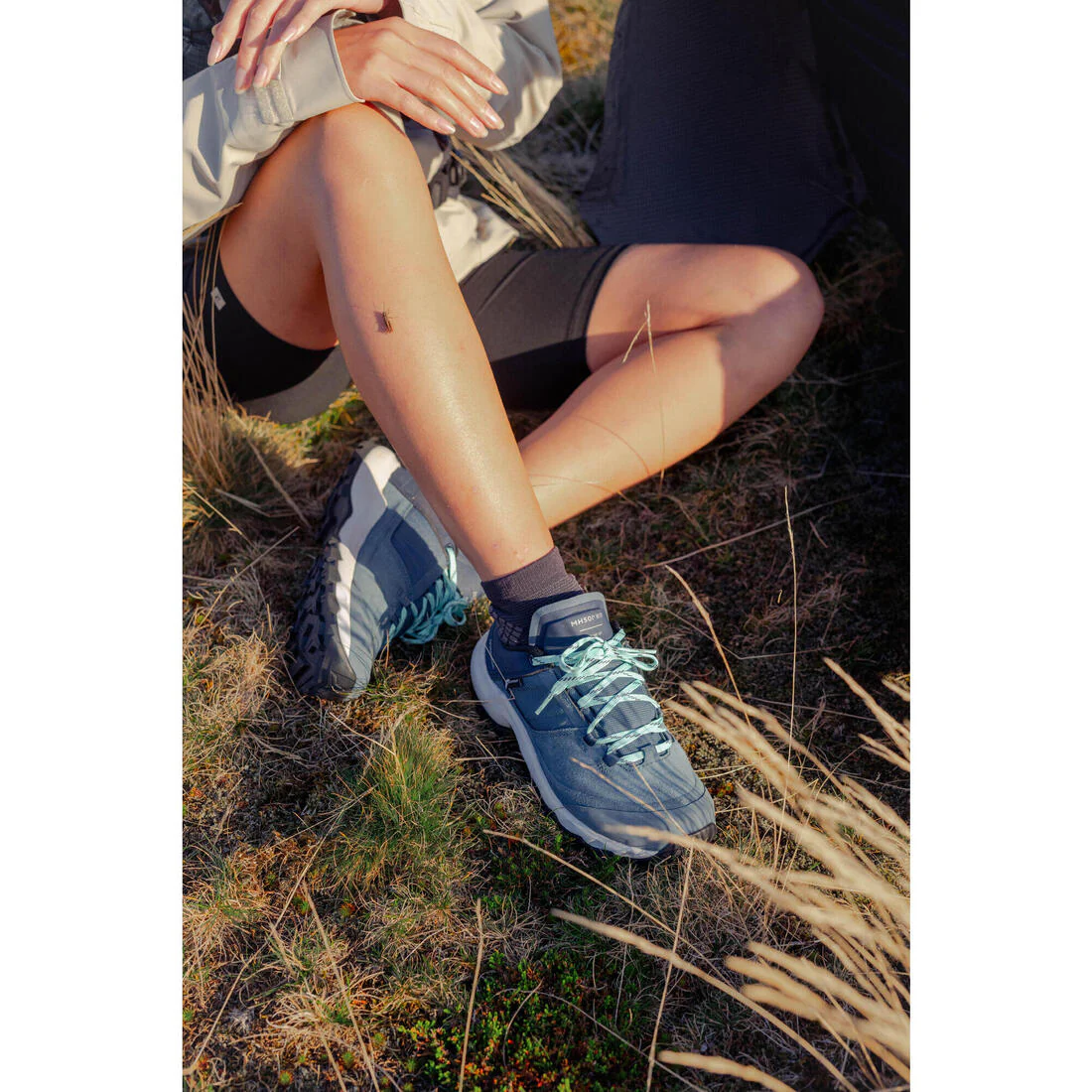 Zapatillas impermeables de senderismo montaña - MH500 azul - Mujer - Image 8