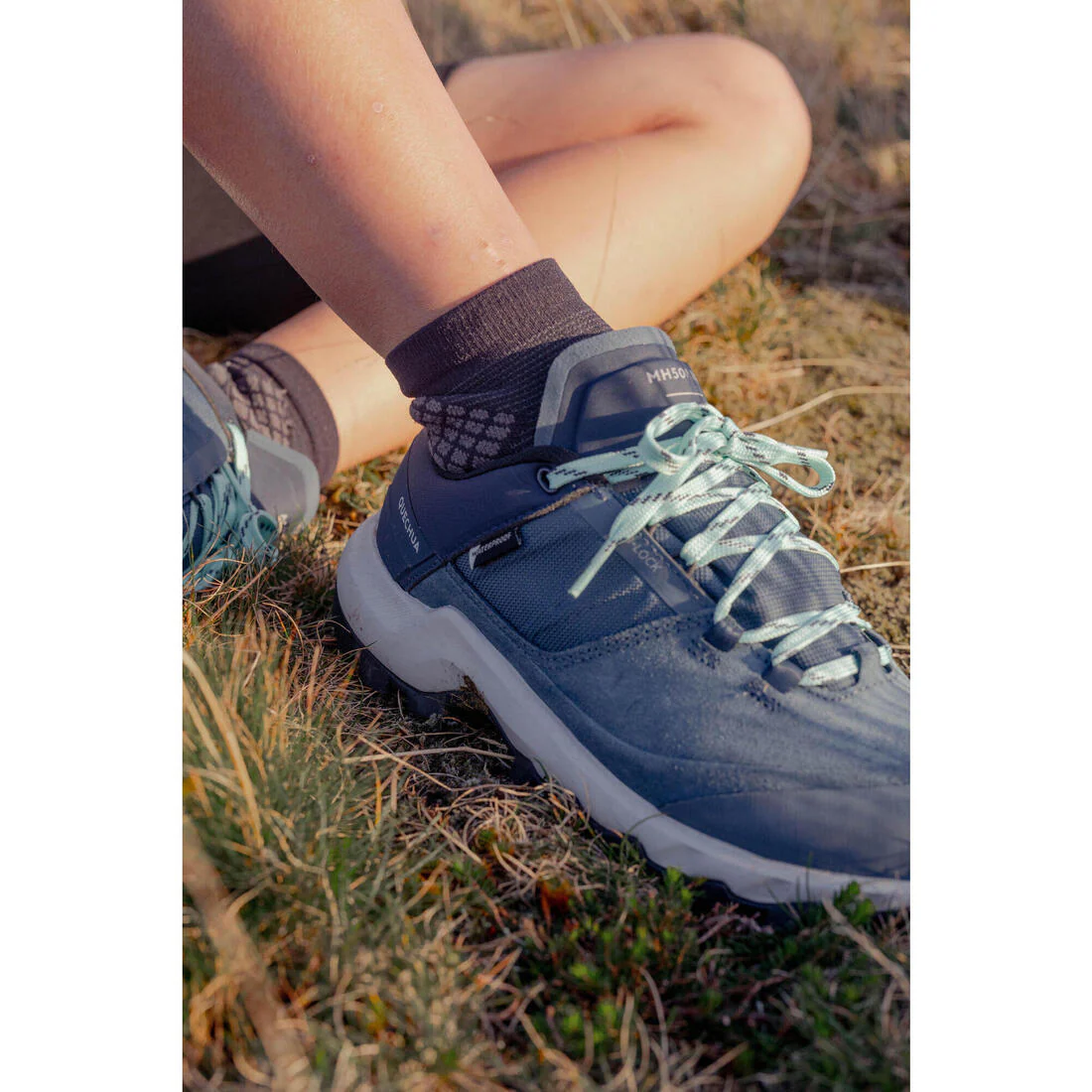 Zapatillas impermeables de senderismo montaña - MH500 azul - Mujer - Image 9