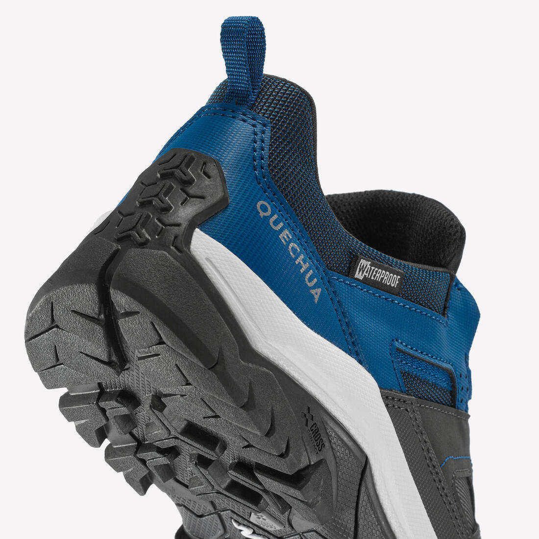 ZAPATILLAS IMPERMEABLES DE SENDERISMO NIÑOS CORDONES CROSSROCK AZUL - Image 7