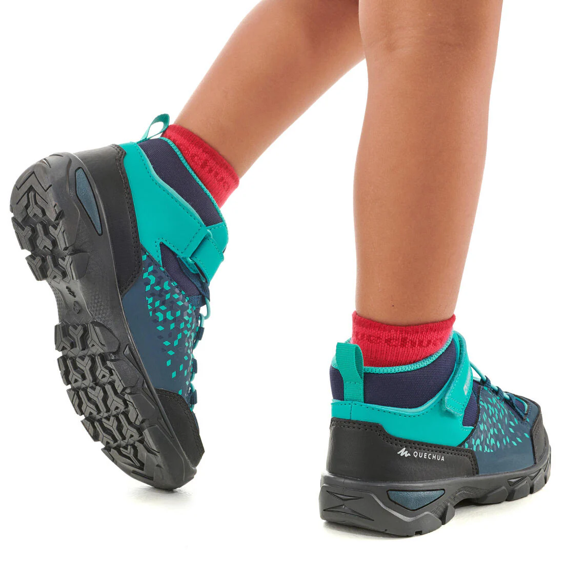 ZAPATILLAS IMPERMEABLES DE SENDERISMO NIÑOS MH120 MID TURQUESA - Image 5