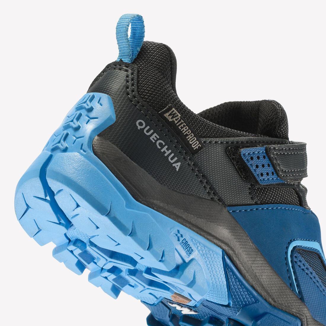 ZAPATILLAS IMPERMEABLES SENDERISMO NIÑOS VELCRO CROSSROCK AZUL - Image 7