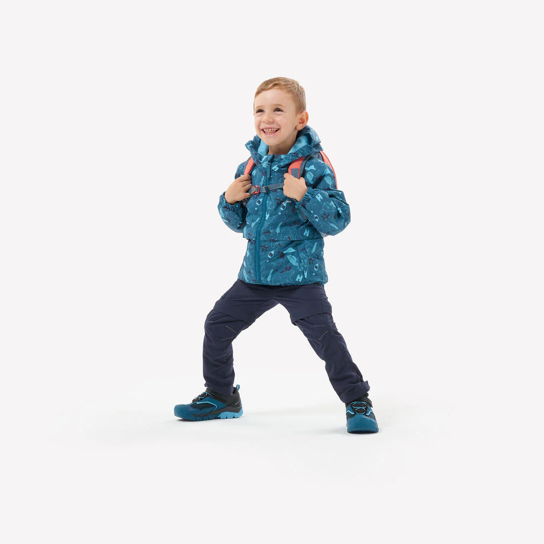 ZAPATILLAS IMPERMEABLES SENDERISMO NIÑOS VELCRO CROSSROCK AZUL - Image 9