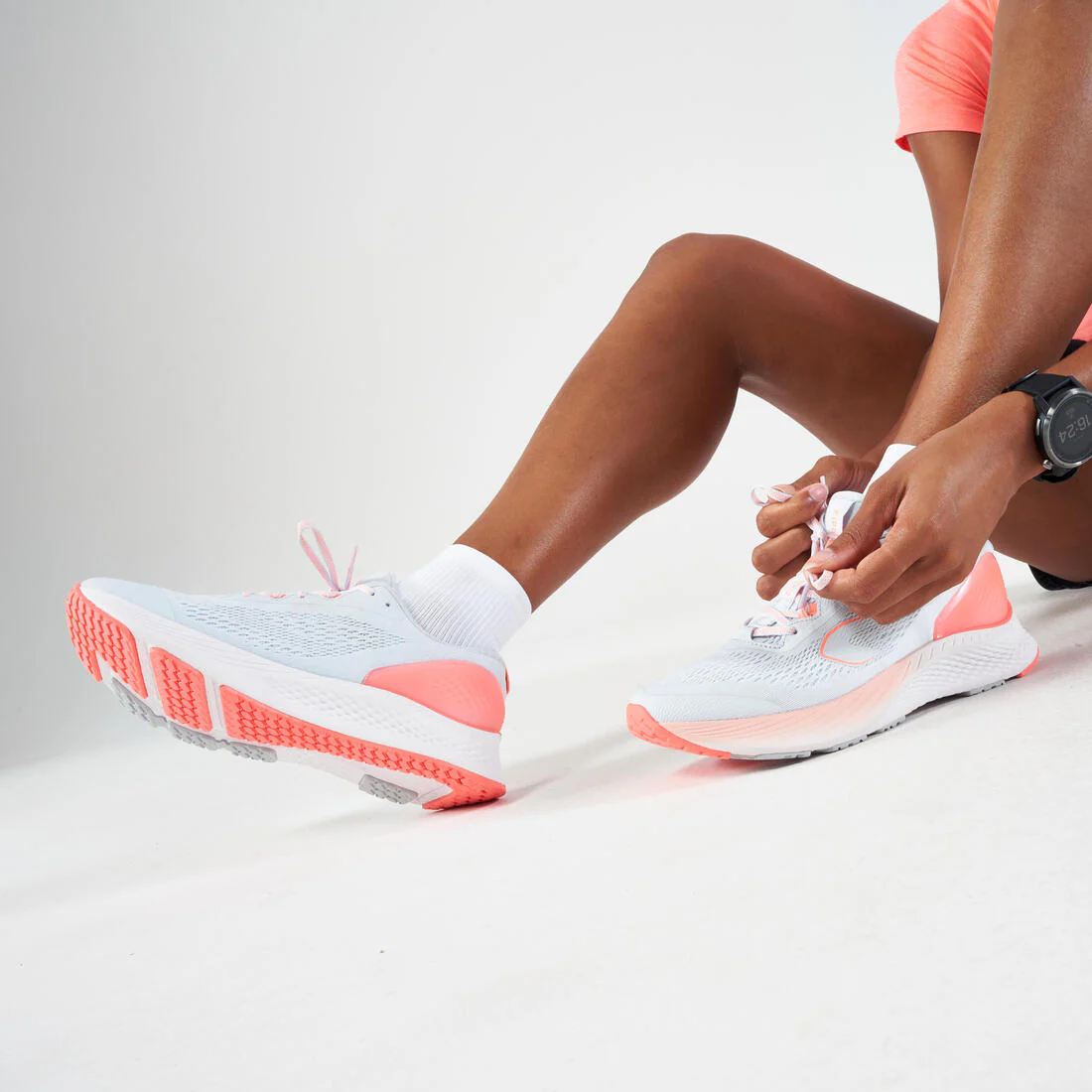 Zapatillas running mujer - KS500 2, blanco / rosado - Image 15