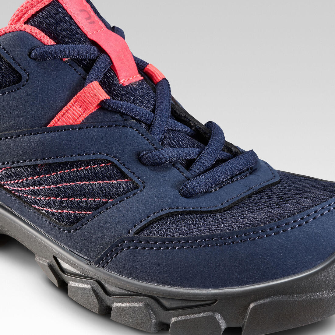 ZAPATILLAS SENDERISMO NIÑA MH100 CON CORDONES AZUL CORAL - Image 3
