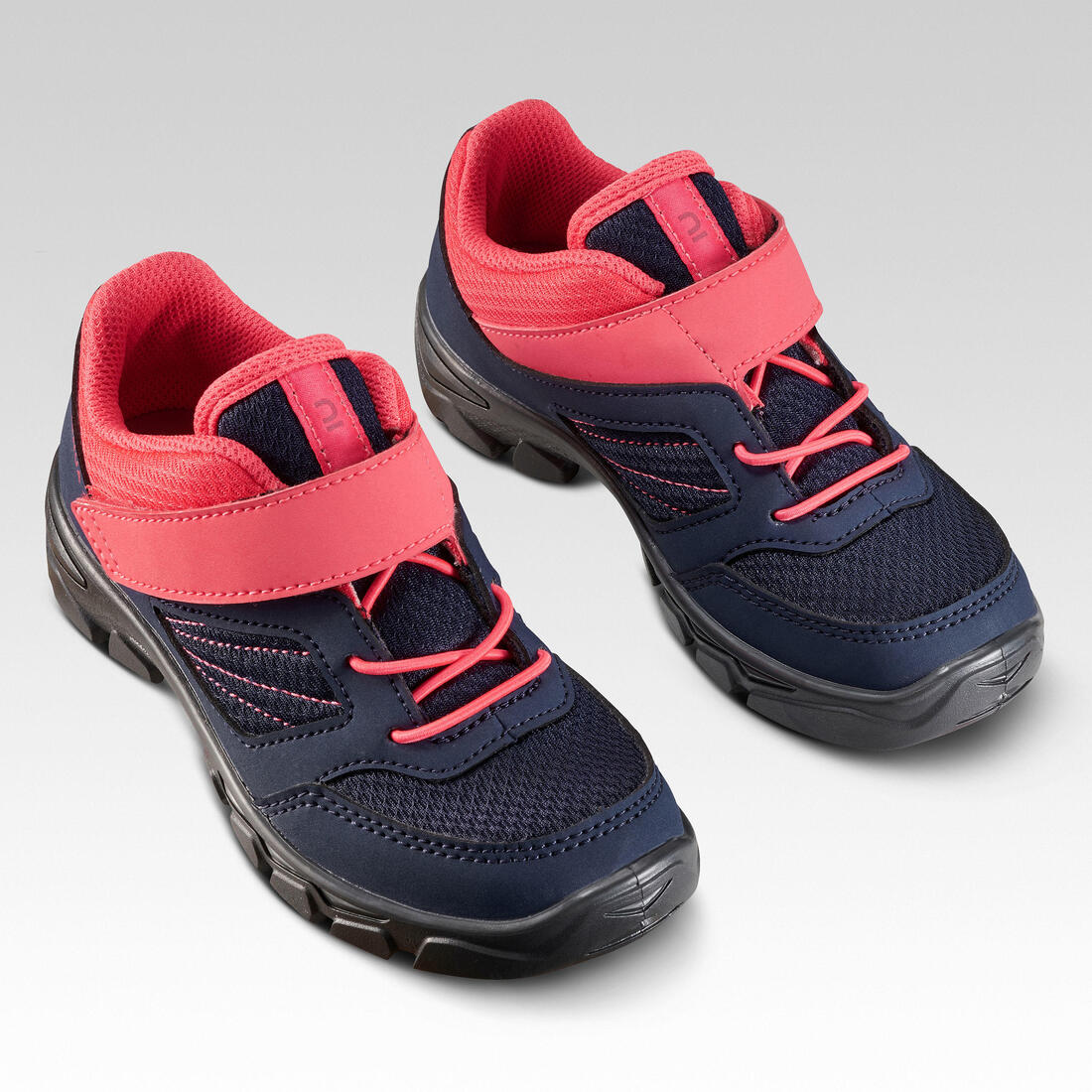 ZAPATILLAS SENDERISMO NIÑOS MH100 AZUL ROSADO - Image 2