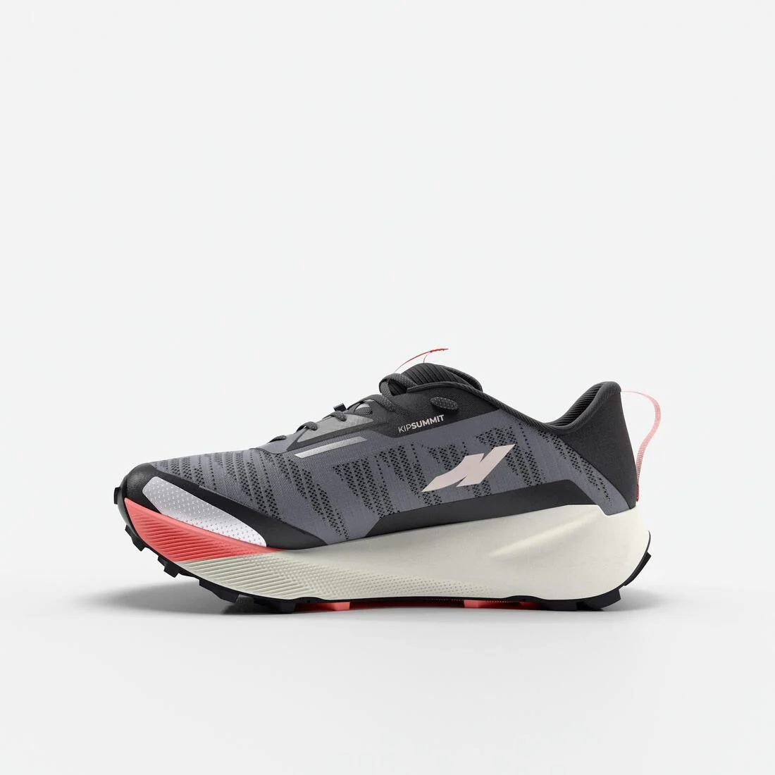 Zapatillas trail running mujer, Kiprun Kipsummit gris y coral - Image 4