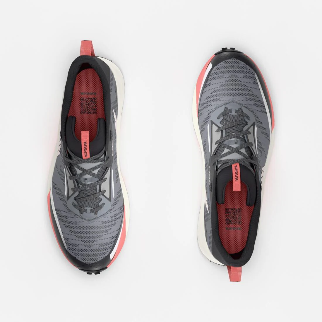 Zapatillas trail running mujer, Kiprun Kipsummit gris y coral - Image 8