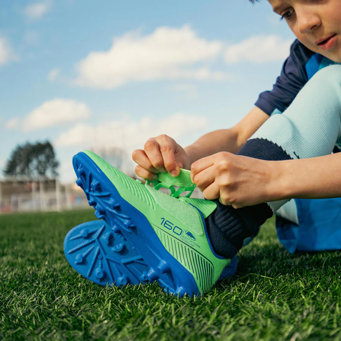 ZAPATOS DE FÚTBOL NIÑO VELCRO 160 EASY MG - Image 6